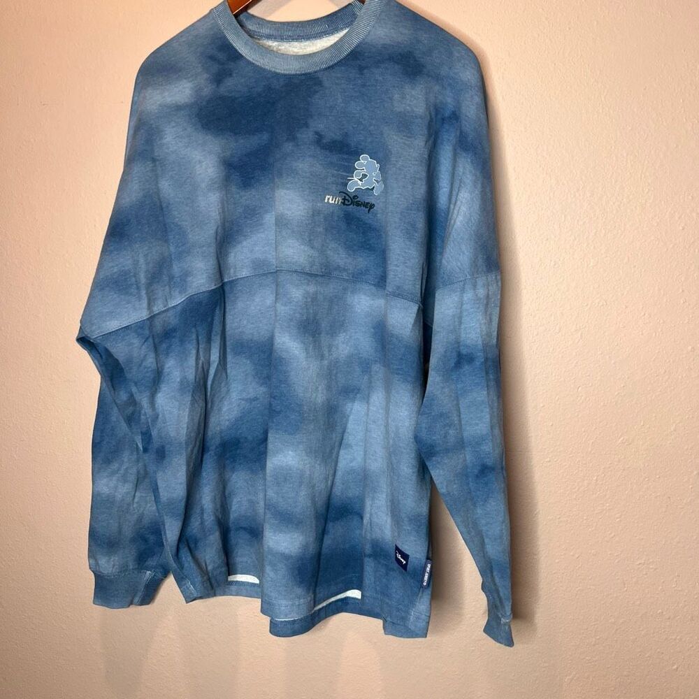 Run Disney Spirit Jersey Adult Blue Mickey Mouse Mile Miles Cotton